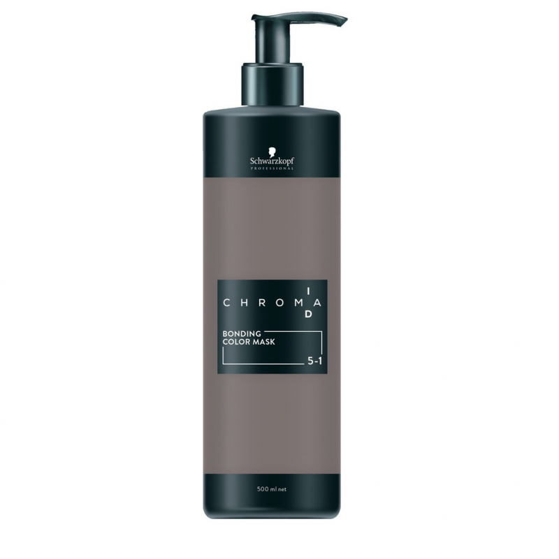 Schwarzkopf Professional Chroma ID Bonding Color Mask - Тонирующая бондинг-маска 5-1 светло-коричневый сандрэ 500 мл