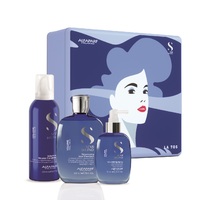 Alfaparf Semi Di Lino Volume Holiday Kit 2020 - Набор для объема волос (шампунь 250 мл, мусс-кондиционер 200 мл, несмываемый спрей для придания объема 125 мл)