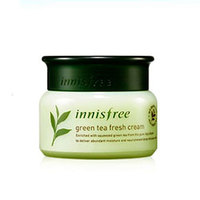 Innisfree Greentea Fresh Cream - Крем для лица освежающий для жирной кожи 50 мл