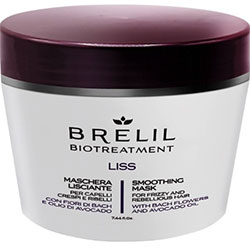 Brelil Bio Traitement Liss Smoothing Mask For Frizzy And Unruly Hair - Разглаживающая маска 250 мл