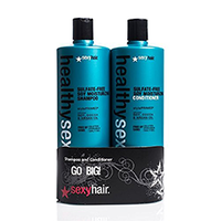 Sexy Hair Healthy Sulfate Free Soy Moisturizing Shampoo + Sulfate Free Soy Moisturizing Conditioner - Набор (шампунь 1000 мл и кондиционер на соевом молоке для обычных и окрашенных волос 1000 мл)