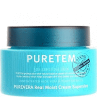 The Welcos Puretem Purevera Real Moist Cream Super Size - Крем для лица и шеи с экстрактом алоэ вера 110 мл