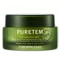 The Welcos Puretem Purevera Cream - Крем для лица с экстрактом алоэ вера 50 мл