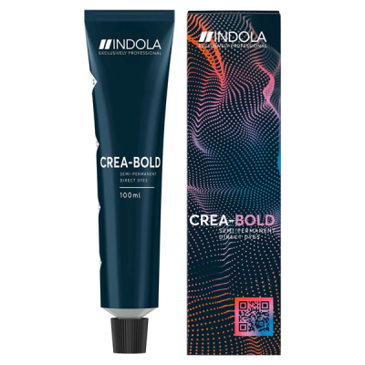 Indola Crea-Bold Semi Permanent Turquoise Blue - Полуперманентная тонирующая крем-краска для волос бирюзовый 100 мл