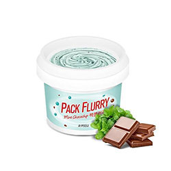 A'pieu Pack Flurry Mint Сhocochip - Маска-скраб для лица мятный шоколад 130 г