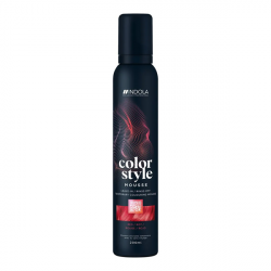 Indola Color Style Mousse Red - Оттеночный мусс для укладки волос Красный 200 мл 