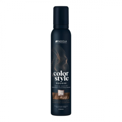 Indola Color Style Mousse Medium Brown - Оттеночный мусс для укладки волос Средний Коричневый 200 мл 