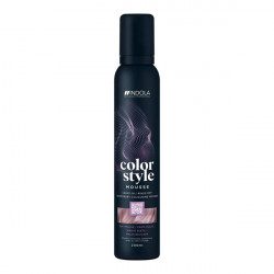 Indola Color Style Mousse Soft Mauve - Оттеночный мусс для укладки волос нежно-лиловый 200 мл