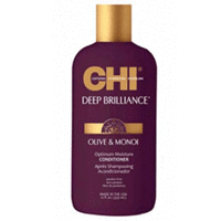 CHI Deep Brilliance Olive&Monoi Optimum Moisture Conditioner - Увлажняющий кондиционер для поврежденных волос 355 мл