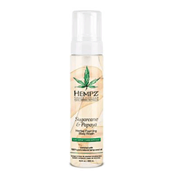 Hempz Sugarcane and Papaya Herbal Foaming Body Wash  - Гель-мусс для душа "Сахарный тростник и Папайя" 250 мл