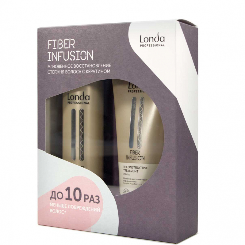 Londa Fiber Infusion - Подарочный набор (шампунь 250 мл, восстанавливающее средство 200 мл)