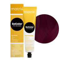 Matrix SoColor Pre-Bonded - Крем-краска для волос с бондером 5RV+ светлый шатен красно-перламутровый 90 мл