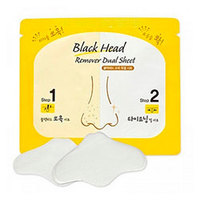 Etude House Black Head Remover Dual Sheet - Комплекс по очищению пор носа 3 мл/2 г