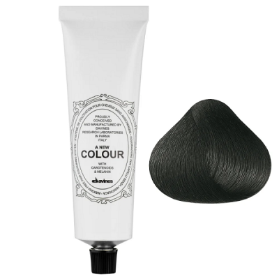 Davines A New Colour Black - Перманентный краситель без аммиака 1,0 черный 60 мл