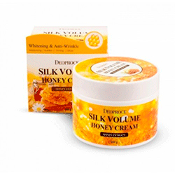 Deoproce Moisture Silk Volume Honey Cream - Крем для лица питательный на основе меда 100 г