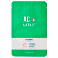 Etude House Aс Clean Up Mask Sheet - Маска тканевая для проблемной кожи 27 г