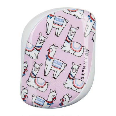 Tangle Teezer Compact Styler Lovely Llama - Расческа для волос (розовый/белый)