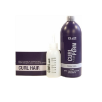 Ollin Curl Hair Perm - Набор для химической завивки волос (гель 500мл + инструкция + флакон-аппликатор)
