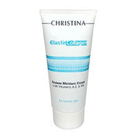 Christina Elastin Collagen Azulene Moisture Cream with Vit A, E and HA - Увлажняющий азуленовый крем с коллагеном и эластином для нормальной кожи 100 мл