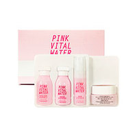Etude House Et.Pink Vital Water Special Trial Kit 4 Pcs - Набор уходовый мини (тонер + эмульсия + серум + крем) 45 мл