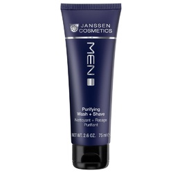 Janssen Cosmetics Man Purifying Wash Shave - Пена для очищения кожи и бритья 75 мл