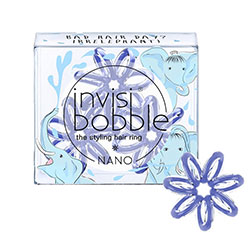Invisibobble Nano Bad Hair Day? Irrelephant! - Резинка для волос (васильковый) 3 шт