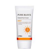 A'pieu Pure Block Natural Daily Sun Cream - Крем солнцезащитный 50 мл