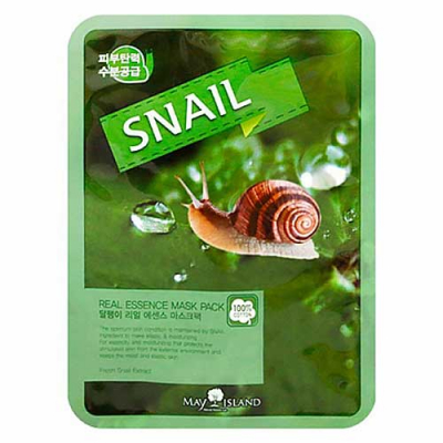May Island Real Essence Snail Mask Pack - Маска для лица тканевая 25 мл