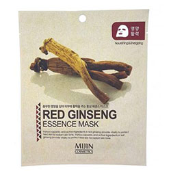 Mijin Cosmetics Essence Mask Red Ginseng - Маска для лица тканевая красный женьшень 25 г