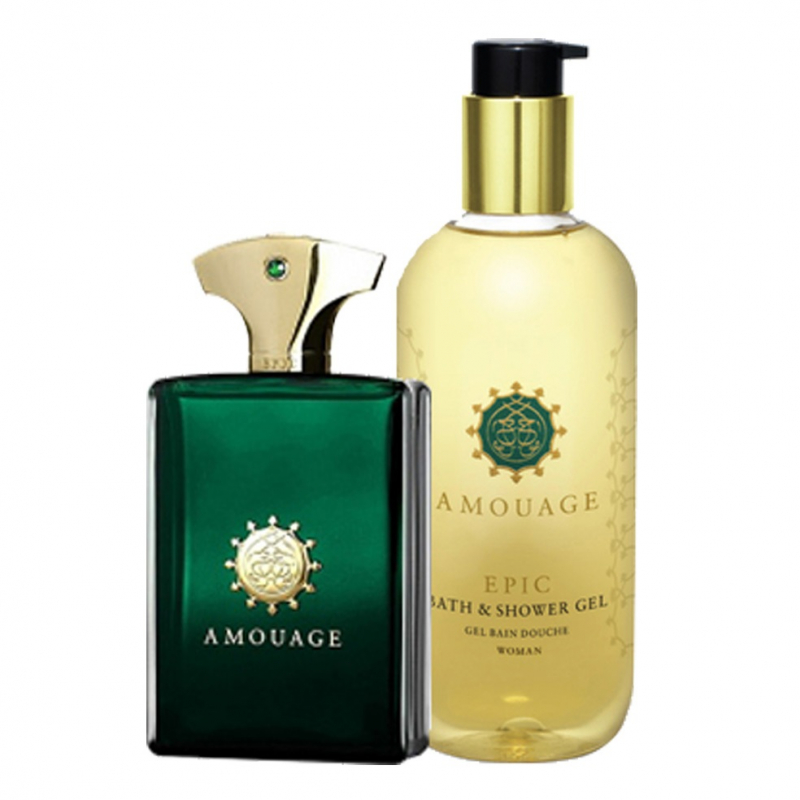 Amouage Epic For Men - Набор (парфюмерная вода 100 мл + гель для душа 300 млl)