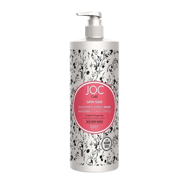 Barex Joc Care Satin Sleek Express Mask - Разглаживающая экспресс-маска с льняным семенем и крылатой водорослью 1000 мл