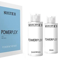 Selective Powerplex Kit - Набор для волос (шампунь для ухода 100 мл и маска для ухода 100 мл)