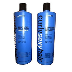 Curly Sexy Hair Curl Sulfate Free Curl Defining Shampoo + Sulfate Free Curl Defining Conditioner + Pump - Набор (шампунь для кудрей 1000 мл+ кондиционер кудрей 1000 мл+ 2 помпы)