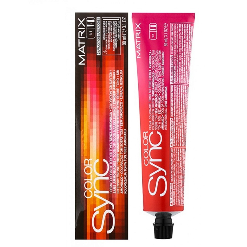 Matrix Color Sync - Крем-краска без аммиака 7AM блондин пепельный мокка 90 мл
