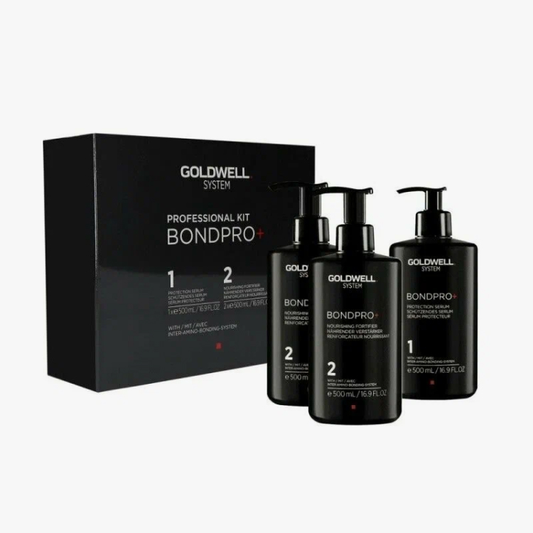Goldwell BondPro+ - Профессиональный набор (защитная сыворотка 500 мл + питательный усилитель 500 мл х 2)