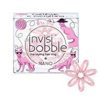 Invisibobble Nano Cattitude Is Everything! - Резинка для волос (пудровый) 3 шт