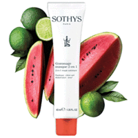 Sothys Lime And Watermelon 2-in-1 Mask Exfoliant - Антиоксидантная скраб-маска 2 в 1  40 мл