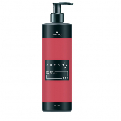 Schwarzkopf Professional Chroma ID Bonding Color Mask - Тонирующая бондинг-маска 6-88 темный русый красный экстра 500 мл