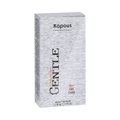 Kapous Professional Man Gel Color - Гель-краска для волос для мужчин без аммония №4 коричневый (краска 40 мл + оксид 3% 40 мл)