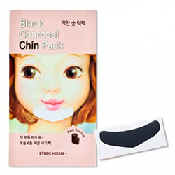 Etude House Black Charcoal Chin Рack - Патчи для подбородка от черных точек с древесным углем 0,6 г