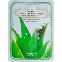 Baviphat Snail Cure Mask Sheet - Маска тканевая улиточная 25 г