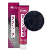 Ollin Professional Ollin Color - Перманентная крем-краска для волос 1/0 иссиня-черный 60 мл