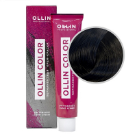 Ollin Professional Ollin Color - Перманентная крем-краска для волос 2/0 черный 60 мл