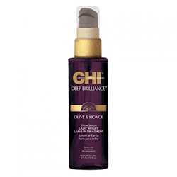 CHI Deep Brilliance Olive&Monoi Optimum Shine Serum - Несмываемая сыворотка для сияния волос 177 мл