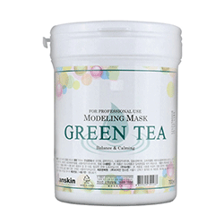 Anskin Original Green Tea Modeling Mask Сontainer - Маска альгинатная с экстрактом зеленого чая успокаивающая (банка) 240 г