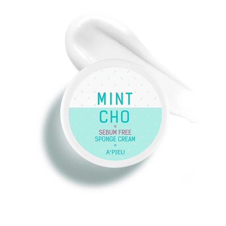 A'pieu Mintcho Sebum Free Sponge Cream - Крем-губка точечный для жирной кожи 50 г