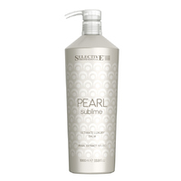 Selective Pearl Sublime Ultimate Luxury Balm - Бальзам с экстрактом жемчуга для глубокого ухода и придания блеска светлым и химически обработанным волосам 1000 мл