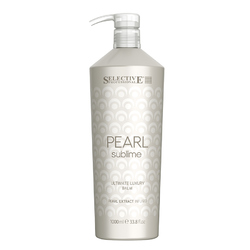 Selective Pearl Sublime Ultimate Luxury Balm - Бальзам с экстрактом жемчуга для глубокого ухода и придания блеска светлым и химически обработанным волосам 1000 мл
