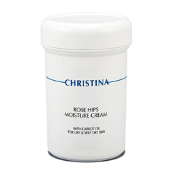 Christina Rose Hips Moisture Cream with Carrot Oil - Увлажняющий крем с маслом шиповника и морковным маслом 250 мл