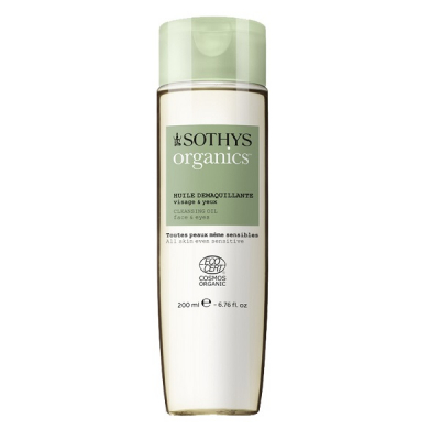 Sothys Organics Detox Cleansing Oil For Face And Eyes - Масло для демакияжа глаз и лица 200 мл